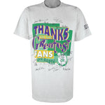 NBA (Salem) - Boston Celtics Thanks To The Greatest T-Shirt 1990s Large Vintage Retro Basketball