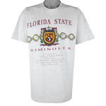 NCAA - Florida State Seminoles Single Stitch T-Shirt 1990s Large Vintage Retro College