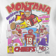 NFL (Salem) - Kansas City Chiefs Montana Comic T-Shirt 1993 X-Large Vintage Retro Football