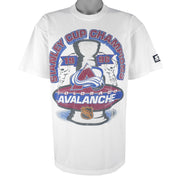Starter - Colorado Avalanche Champs Single Stitch T-Shirt 1996 Large Vintage Retro Hockey