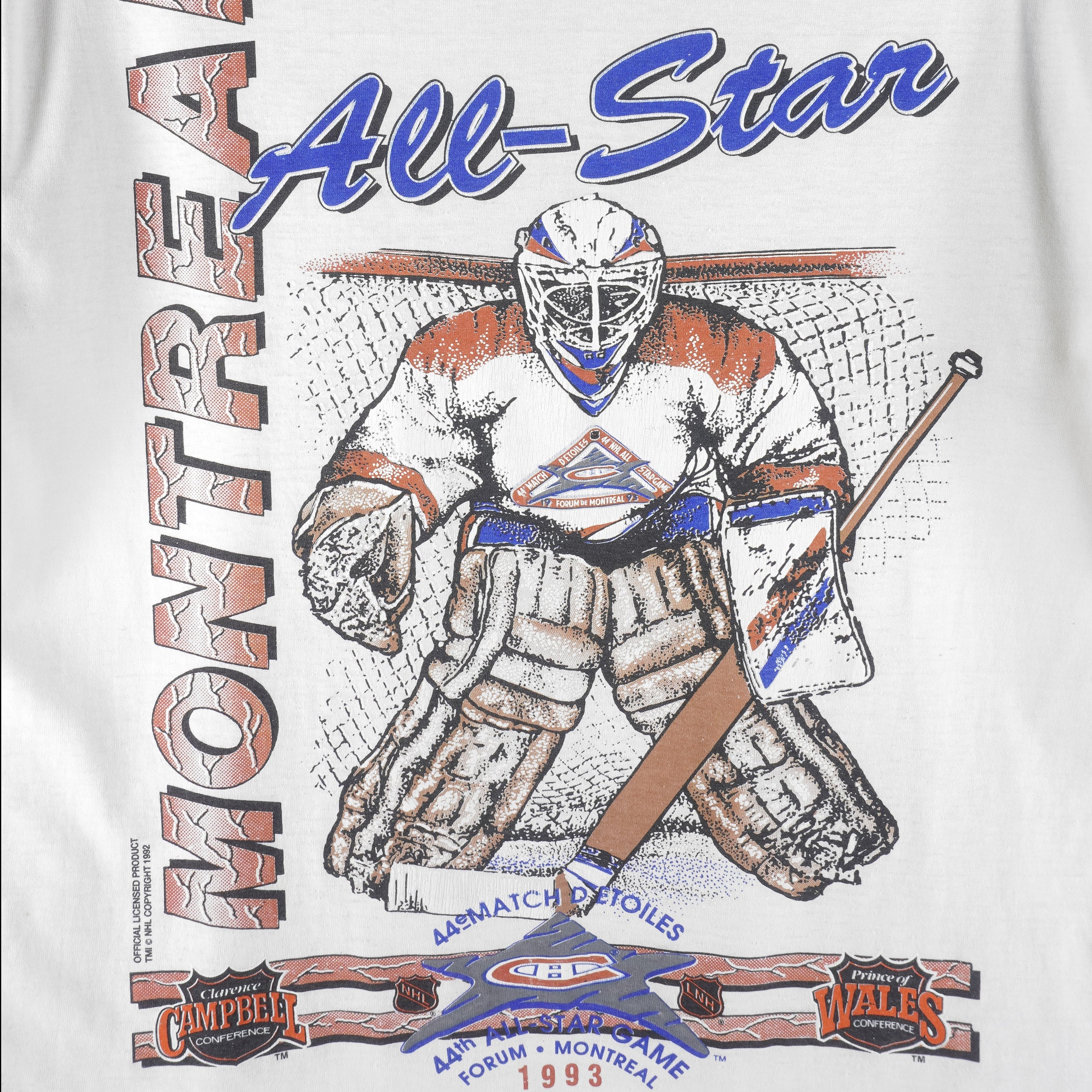 NHL - Montreal Canadiens All-Star Game Forum T-Shirt 1993 Large Vintage Retro Hockey