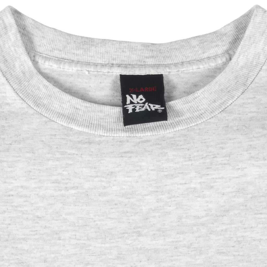 Vintage (No Fear) - White Classic Spell-Out T-Shirt 1990s X-Large Vintage Retro
