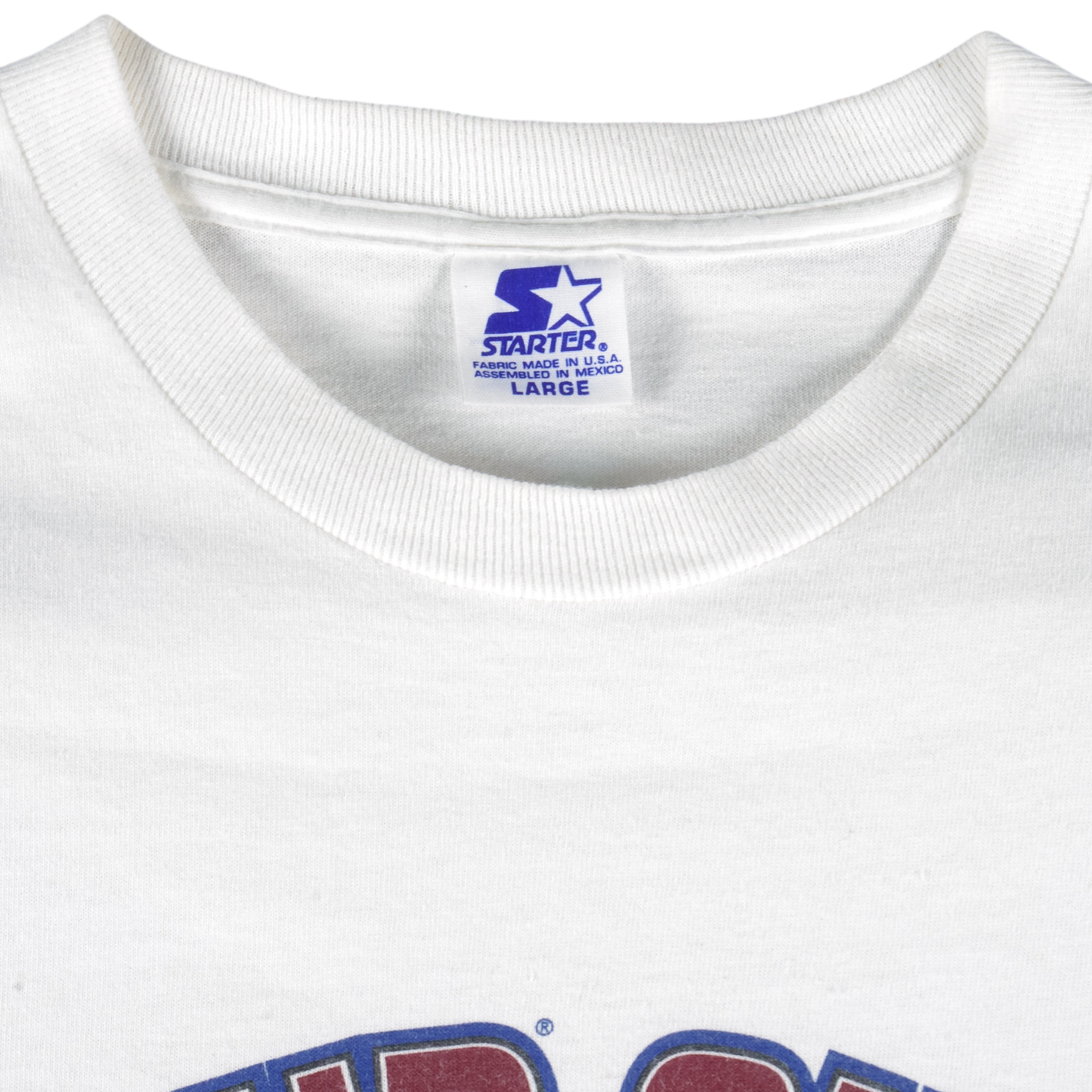 Starter - Colorado Avalanche Champs Single Stitch T-Shirt 1996 Large Vintage Retro Hockey