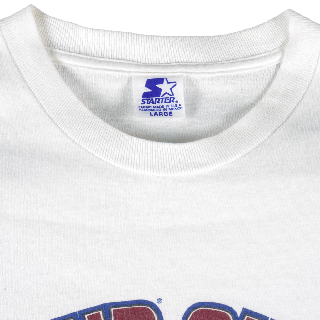 Starter - Colorado Avalanche Champs Single Stitch T-Shirt 1996 Large Vintage Retro Hockey