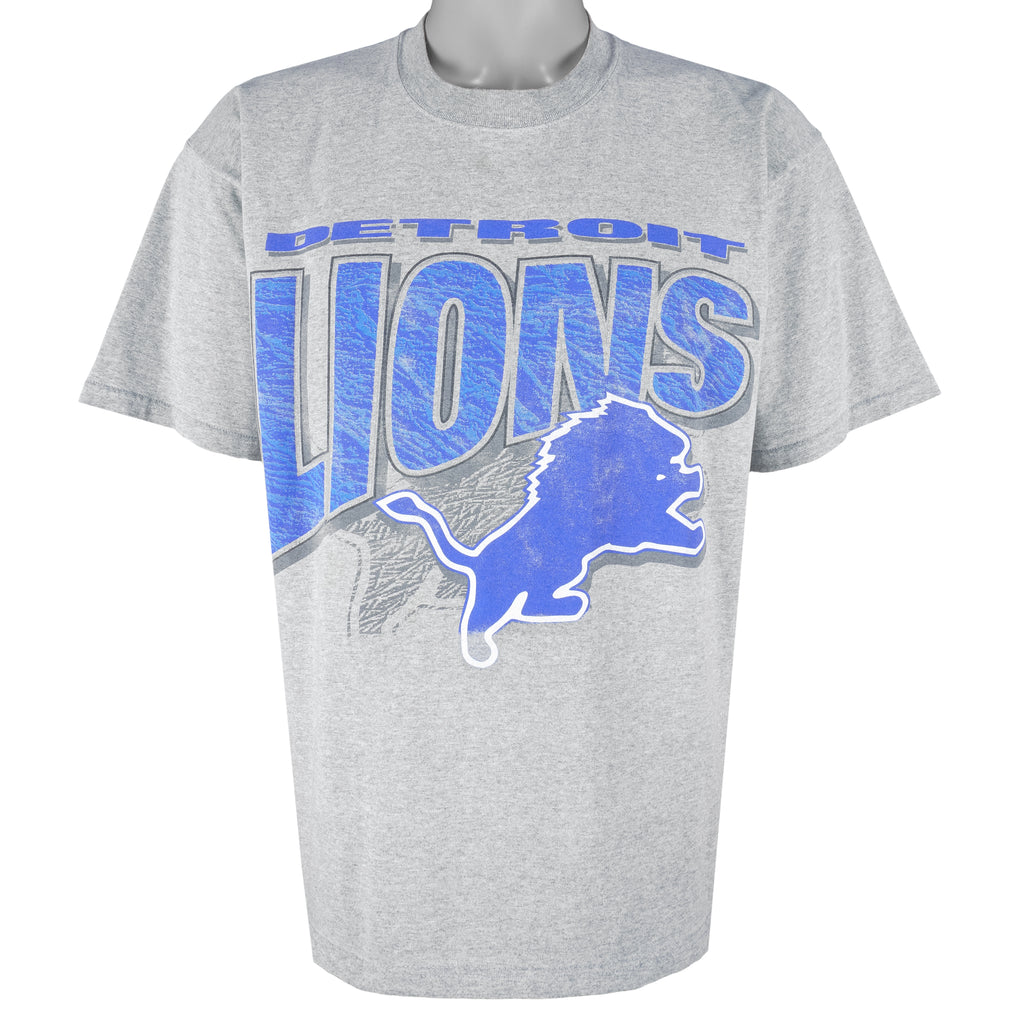 NFL (Dynasty) - Detroit Lions T-Shirt 1990s Large Vintage Retro Football