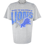 NFL (Dynasty) - Detroit Lions T-Shirt 1990s Large Vintage Retro Football
