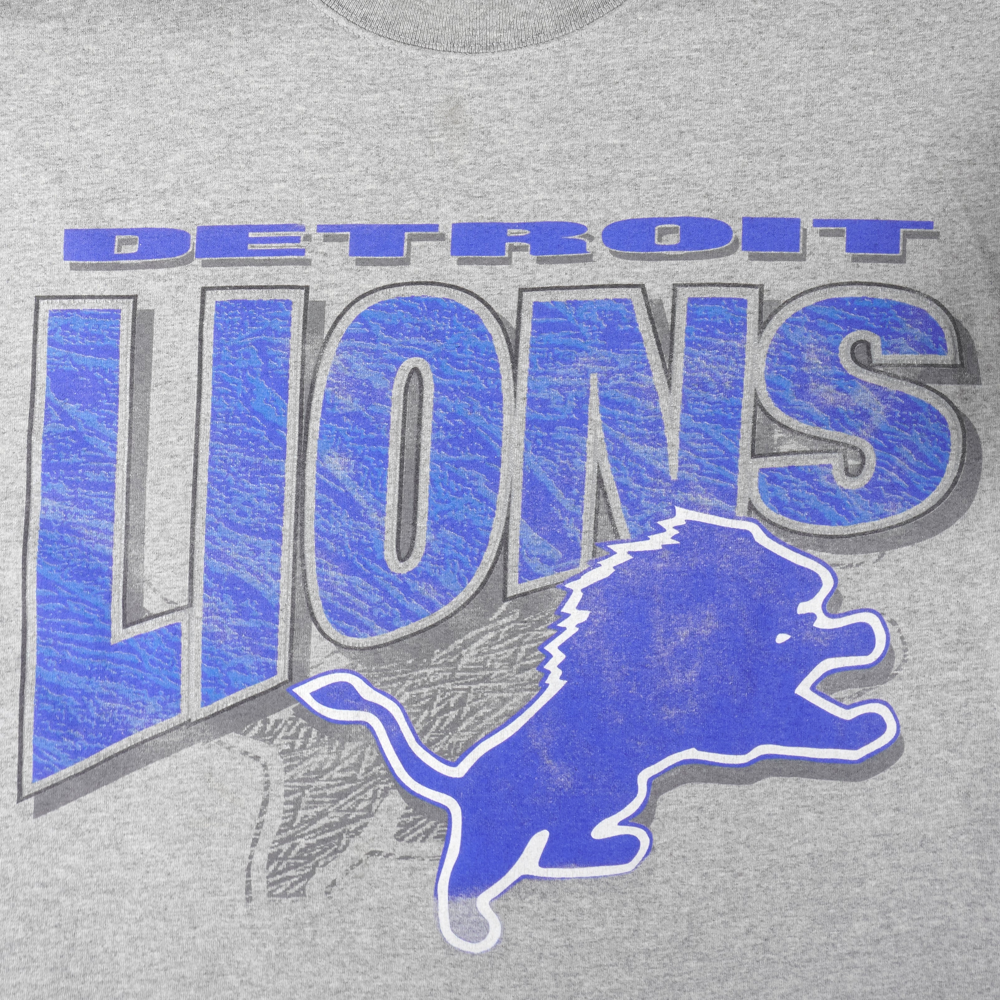 NFL (Dynasty) - Detroit Lions T-Shirt 1990s Large Vintage Retro Football