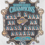 Starter - Florida Marlins World Series Champs Players Faces T-Shirt 1997 X-Large Vintage Retro Baseball