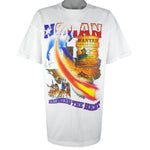 MLB - Texas Rangers Nolan Ryan Autographed T-Shirt 1992 X-large Vintage Retro Baseball