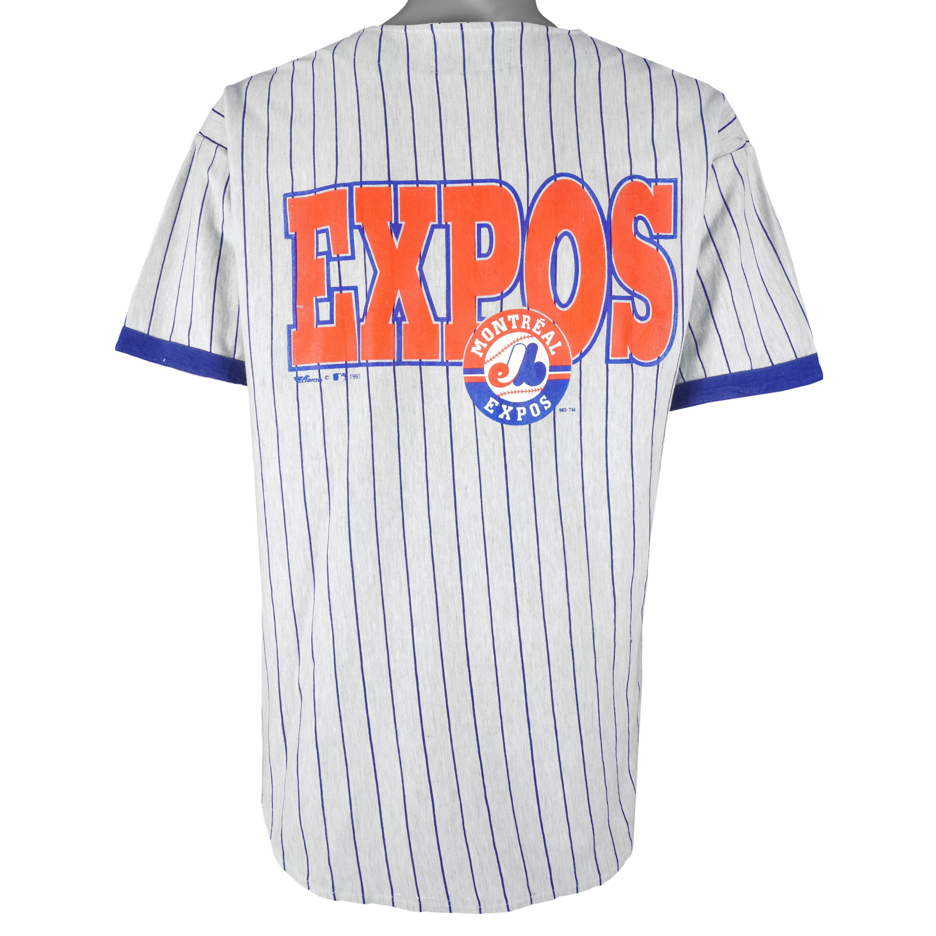 montreal expos pinstripe jersey