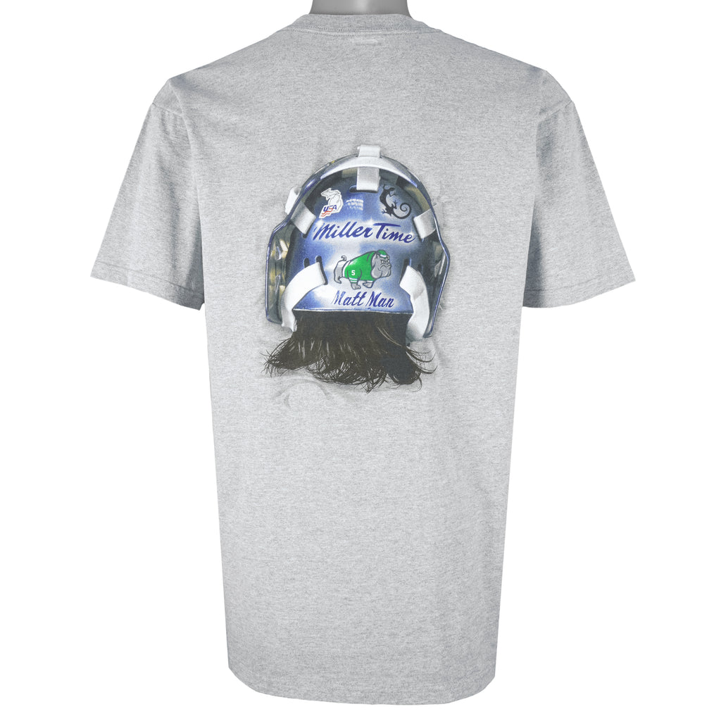 NHL (Anvil) - Buffalo Sabres Ryan Miller Breakout T-Shirt 1990s Large Vintage Retro Hockey