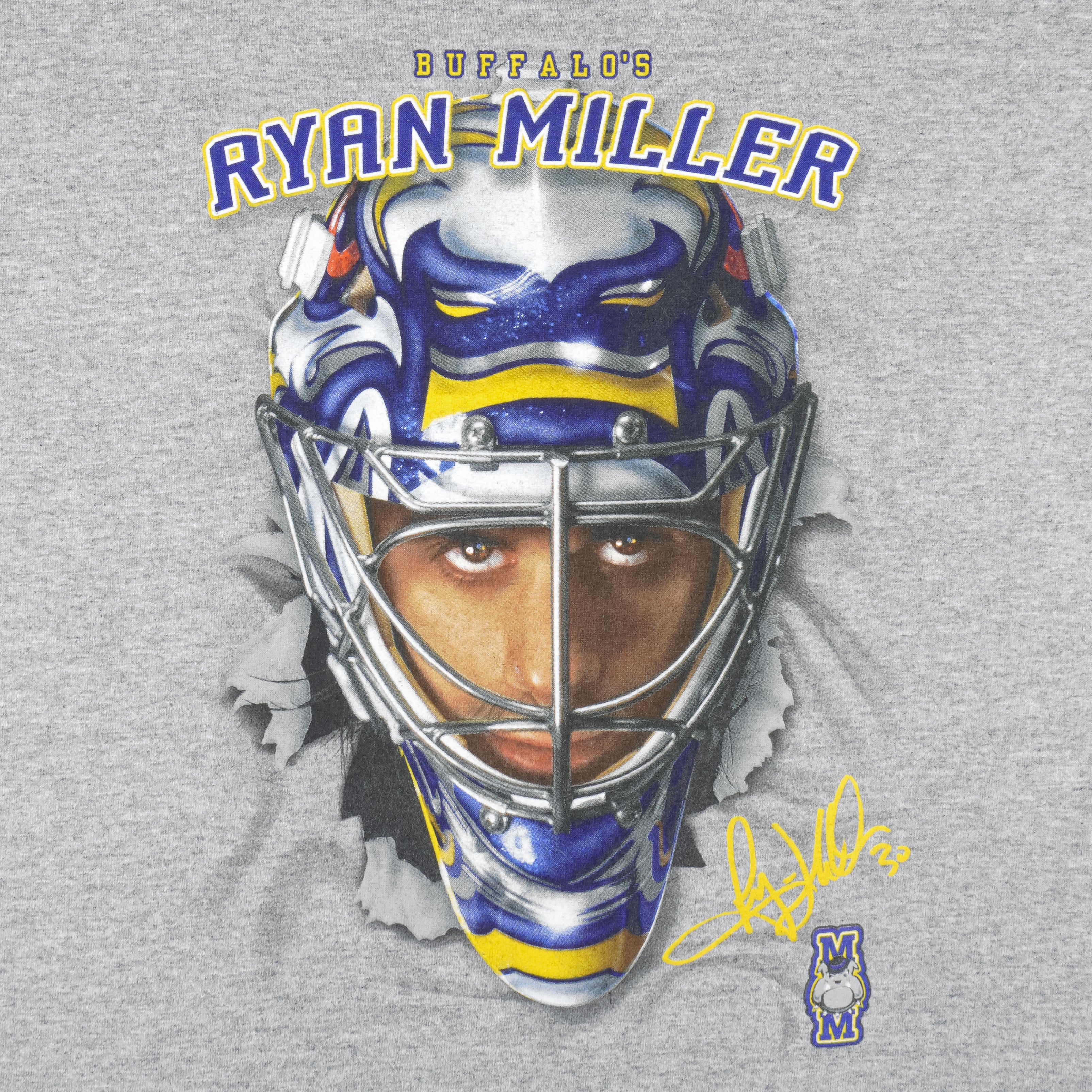 Vintage NHL (Anvil) - Buffalo Sabres Ryan Miller Breakout T-Shirt 2000s  Large – Vintage Club Clothing