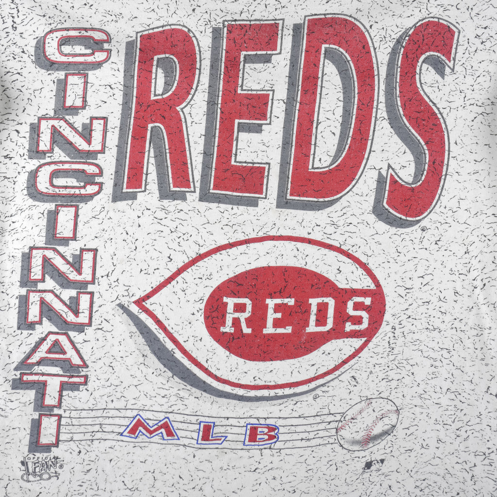 MLB (Official Fan) - Cincinnati Reds T-Shirt 1992 Large Vintage Retro Baseball