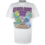 NFL (Logo Athletic) - Packers VS Patriots Super Bowl Helmet T-Shirt 1996 Medium Vintage Retro Football