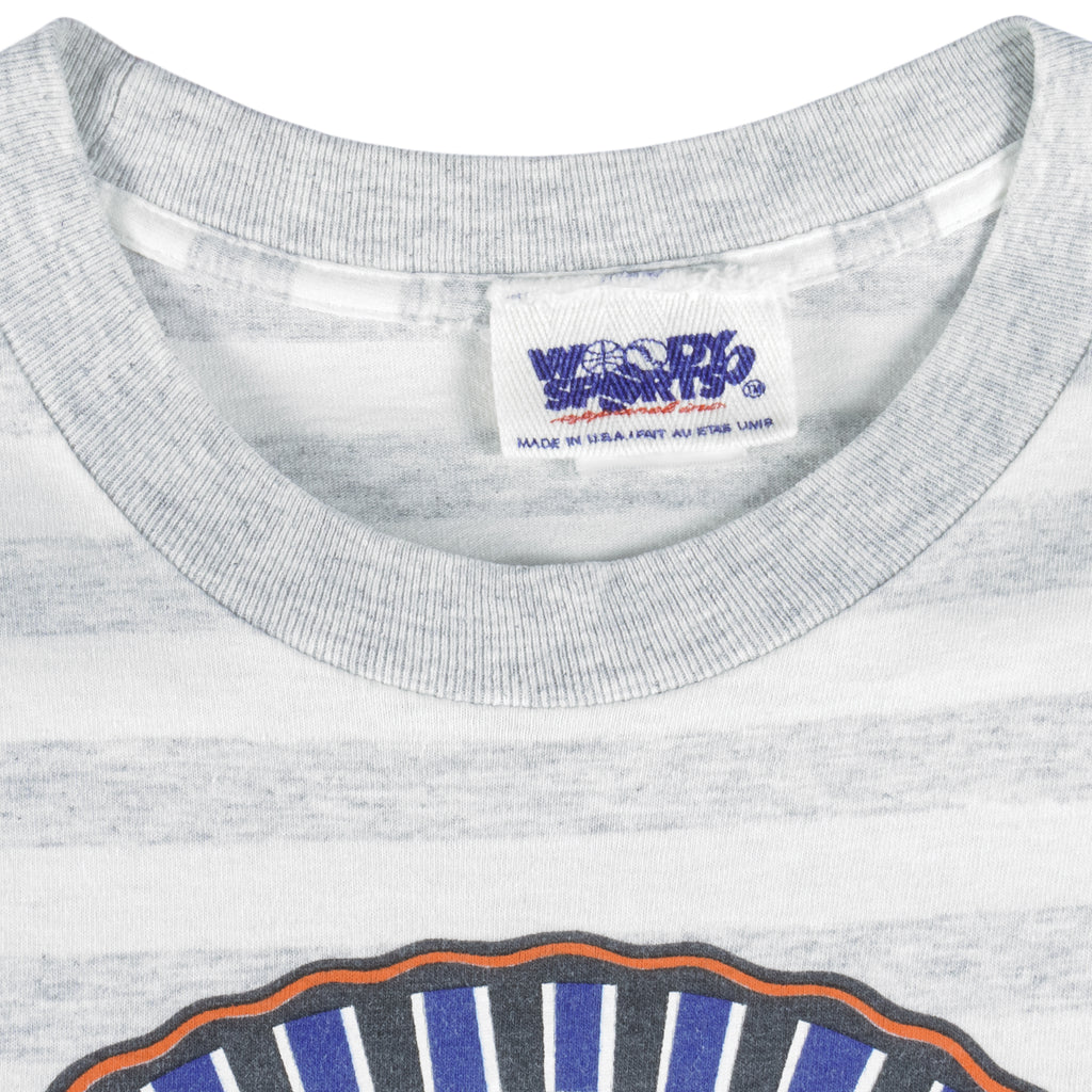 NHL (Woody Sports) - Edmonton Oilers Single Stitch T-Shirt 1991 X-Large Vintage Retro Hockey