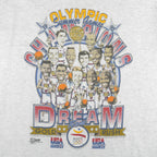 NBA (Salem) - USA Dream Team Barcelona Olympic Game Caricature T-Shirt 1992 X-Large Vintage Retro Basketball