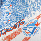 MLB (Ravens) - Toronto Blue Jays Single Stitch AOP T-Shirt 1990s Large Vintage Retro Baseball