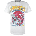 NFL (Shirt Xplosion) - Kansas City Chiefs Helmet & Autographed T-Shirt 1996 Large Vintage Retro Football
