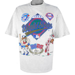 MLB (Changes) - Blue Jays VS Phillies X Looney Tunes Matchups T-Shirt 1993 X-Large