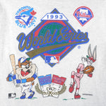 MLB (Changes) - World Series Blue Jays VS Phillies T-shirt 1993 X-Large Vintage Retro Baseball