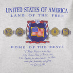Vintage (Nutmeg) - USA Land Of The Free Home Of The Brave T-Shirt 1990s Large Vintage Retro