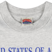 Vintage (Nutmeg) - USA Land Of The Free Home Of The Brave T-Shirt 1990s Large Vintage Retro