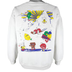 Vintage (Raine Wear) - Les Plaisirs De L'Hiver Sweatshirt 1991 Large Vintage Retro