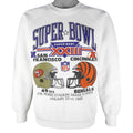 NFL - Super Bowl 23th 49ers VS Bengals Helmet Sweatshirt 1989 Large Vintage Retro Football