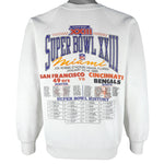 NFL - Super Bowl 23th 49ers VS Bengals Helmet Sweatshirt 1989 Large Vintage Retro Football