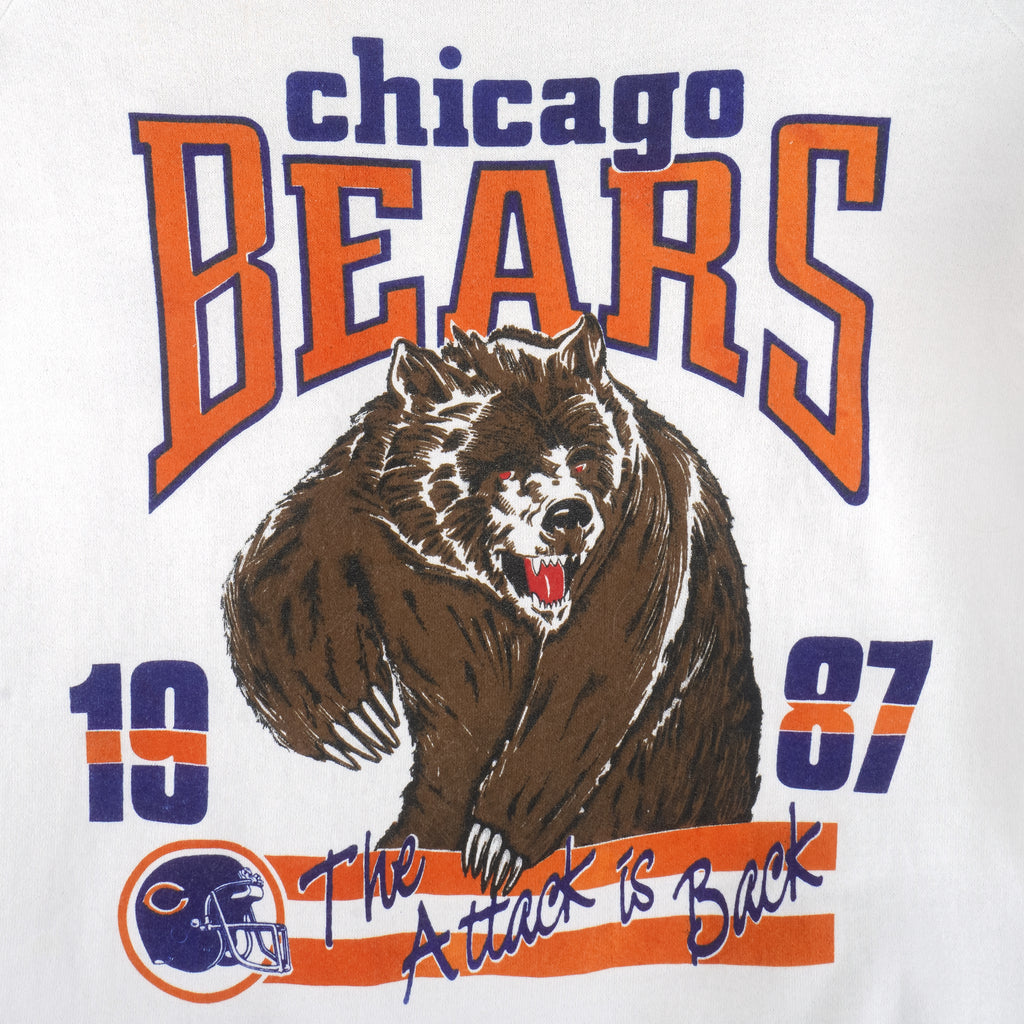 NFL (Fruit Of The Loom) - Chicago Bears Crew Neck Sweatshirt 1987 X-Large Vintage Retro Football
