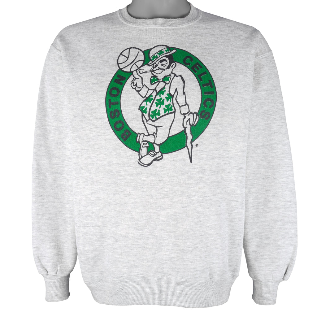 NBA (Jerzees) - Boston Celtics Crew Neck Sweatshirt 1990s Large Vintage Retro Basketball