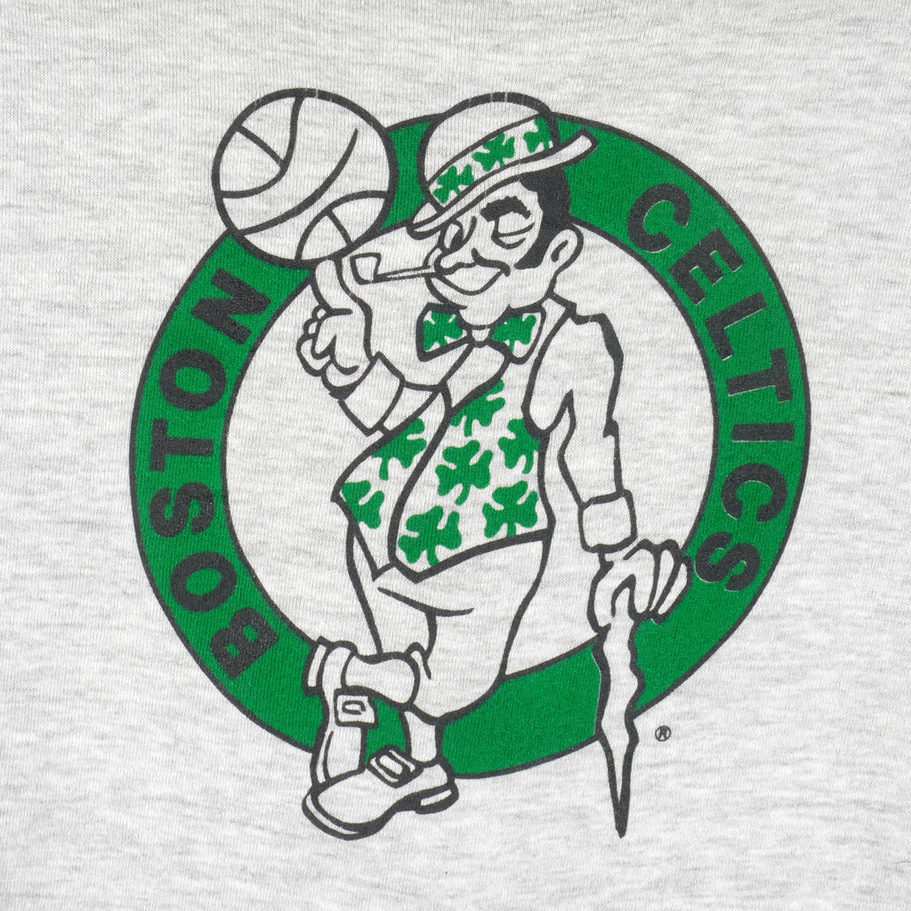 NBA (Jerzees) - Boston Celtics Crew Neck Sweatshirt 1990s Large Vintage Retro Basketball