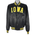 NCAA (Swingster) - Iowa Hawkeyes Satin Jacket 1990s X-Large Vintage Retro College