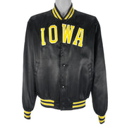 NCAA (Swingster) - Iowa Hawkeyes Satin Jacket 1990s X-Large Vintage Retro College