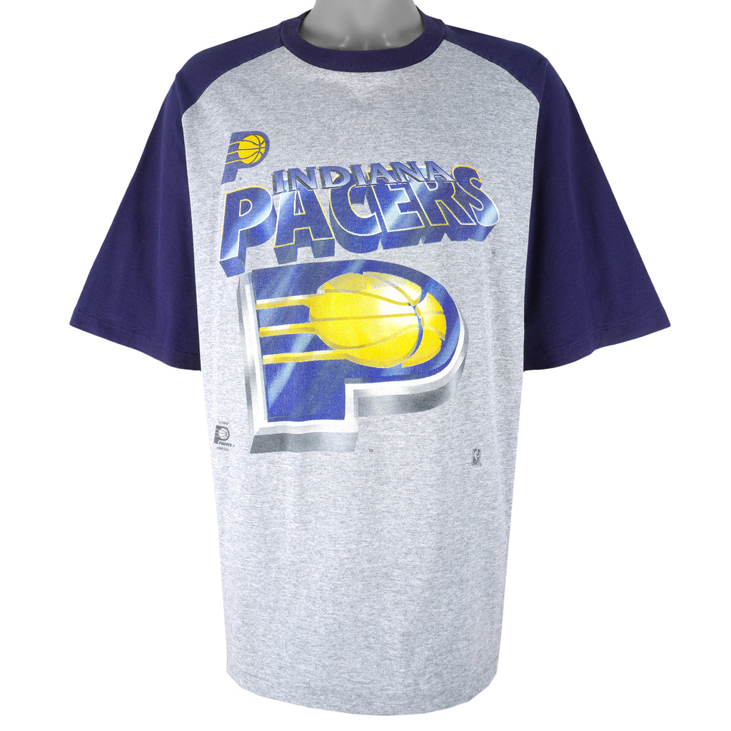 NBA (Artex) - Indiana Pacers Single Stitch T-Shirt 1990s X-Large Vintage Retro Basketball 