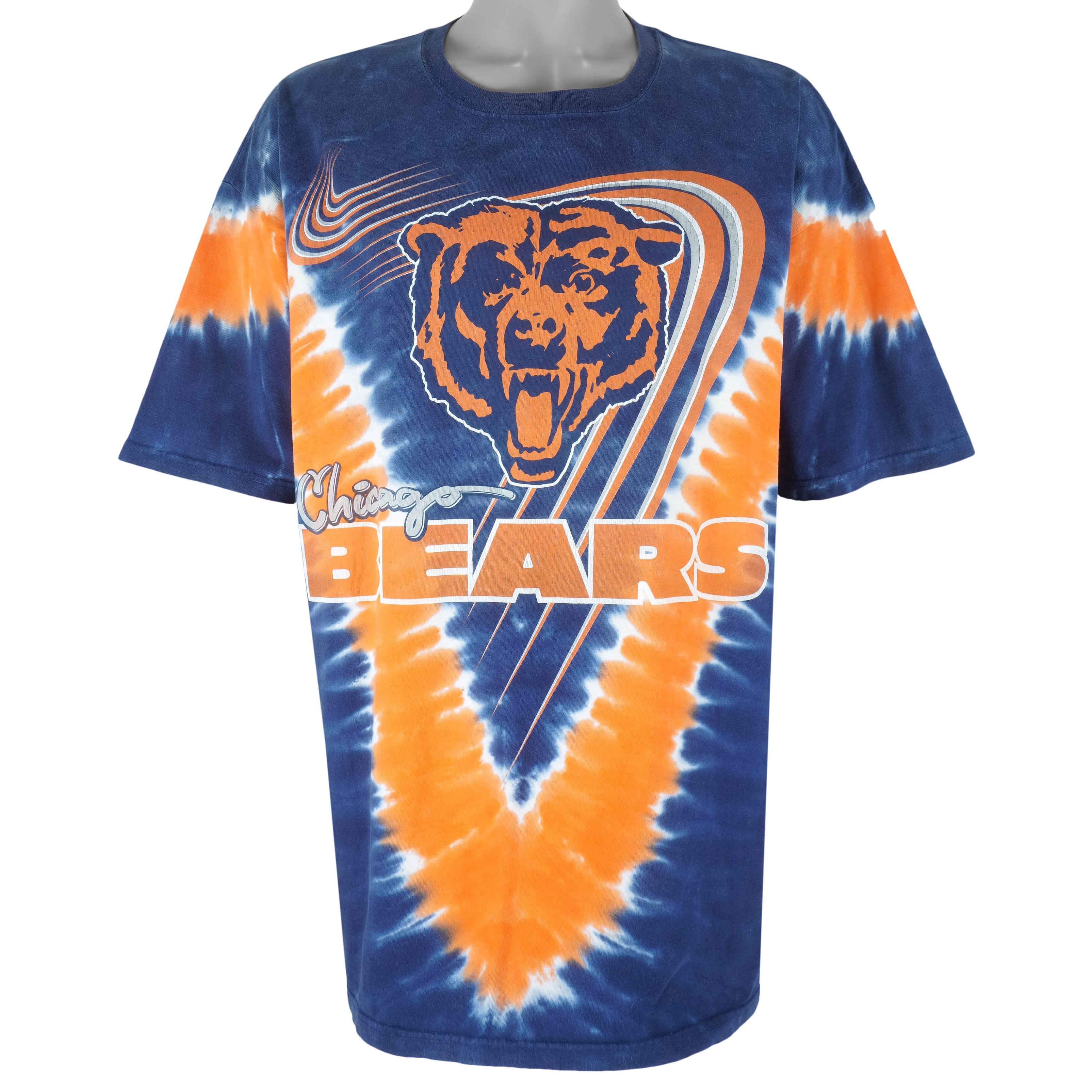 NFL - Chicago Bears AOP Tie Dye T-Shirt 1990s X-Large Vintage Retro Football