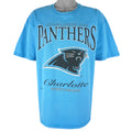 NFL (Lee) - Carolina Panthers Big Logo T-Shirt 1995 XX-Large Vintage Retro Football