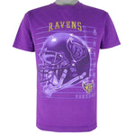 NFL (Champ) - Baltimore Ravens Helmet T-Shirt 1990s Medium Vintage Retro Football