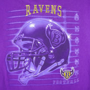 NFL (Champ) - Baltimore Ravens Helmet T-Shirt 1990s Medium Vintage Retro Football
