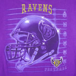 NFL (Champ) - Baltimore Ravens Helmet T-Shirt 1990s Medium Vintage Retro Football