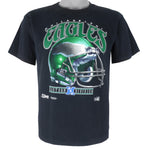 NFL (Salem) - Philadelphia Eagles Helmet Single Stitch T-Shirt 1992 Small Youth