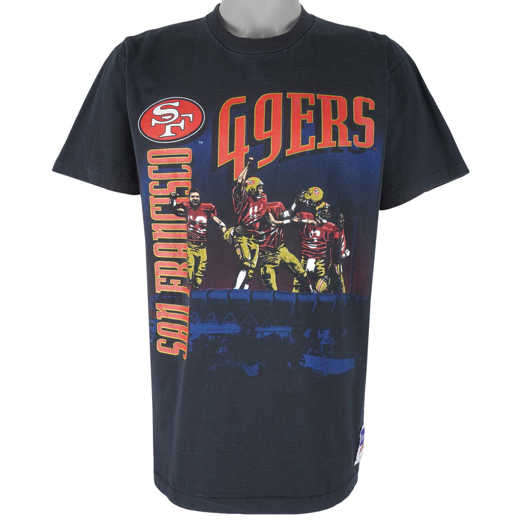 NFL (Nutmeg) - San Francisco 49ers Stadium T-Shirt 1990s Large Vintage Retro Football