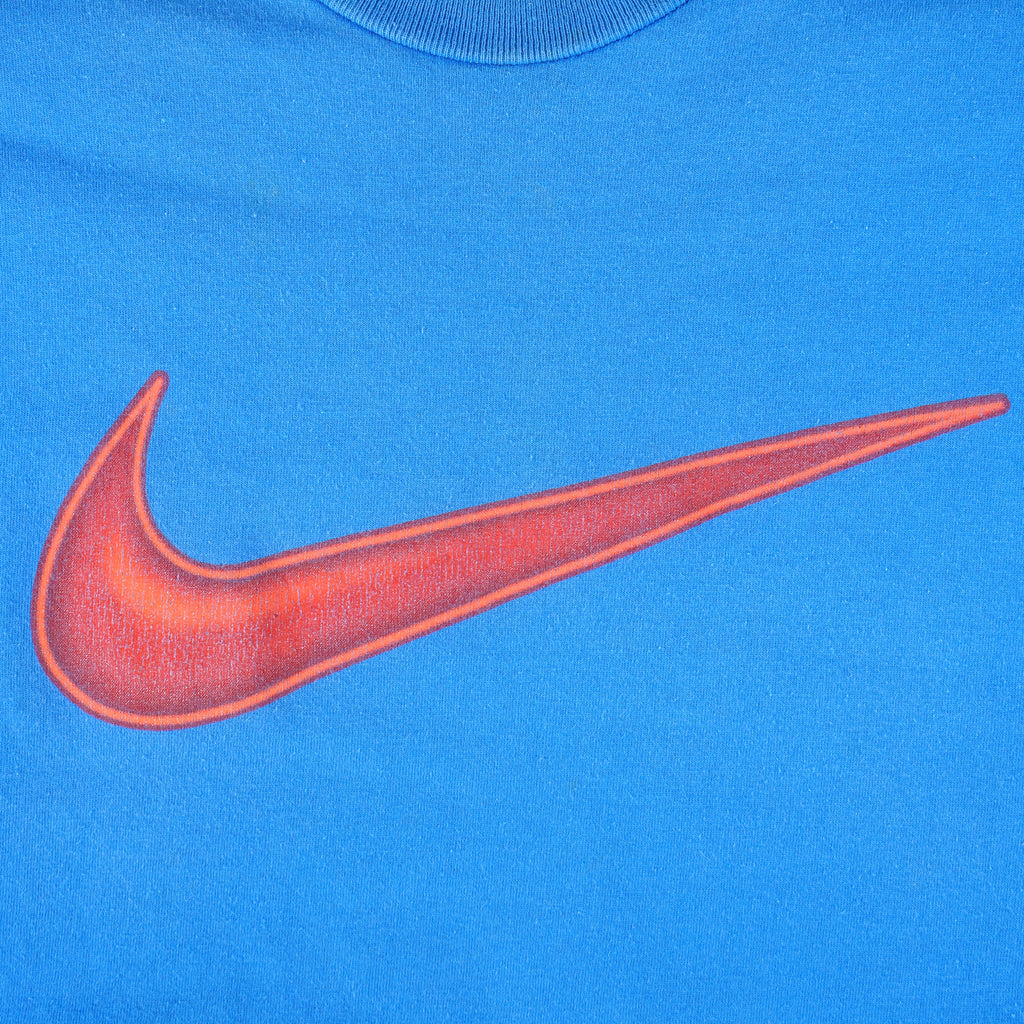 Nike - Classic Big Swoosh T-Shirt 1990s Medium Vintage Retro