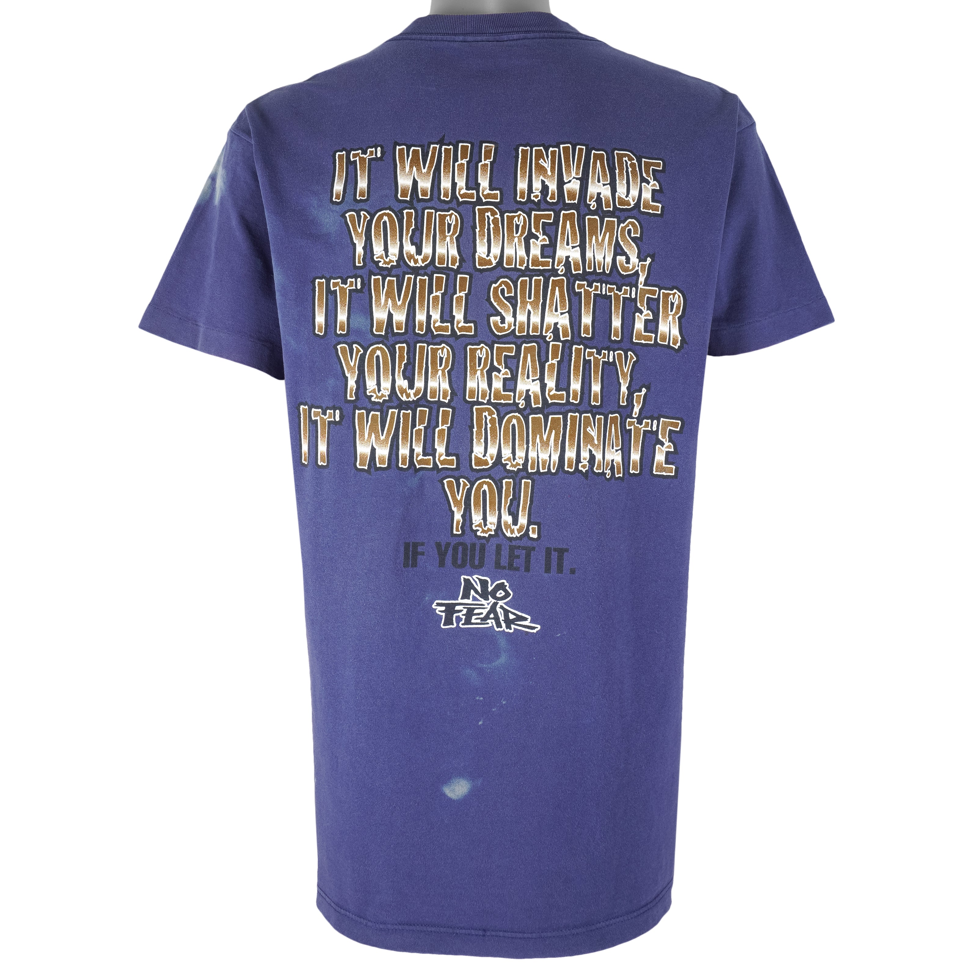 Vintage (No Fear) - It Will Invade Single Stitch T-Shirt 1990s Large Vintage Reetro