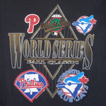 MLB (Tennessee River) - Philadelphia Phillies VS Toronto Blue Jay T-Shirt 1993 Large Vintage Retro Baseball