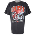 NFL (Salem) - Kansas City Chiefs Helmet Single Stitch T-Shirt 1993 X-Large Vintage Retro Football