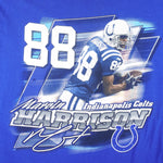 NFL (Gildan) - Indianapolis Colts Marvin Harrison T-Shirt 1990s Large Vintage Retro Football