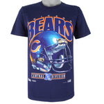 NFL (Salem) - Chicago Bears Helmet Single Stitch T-Shirt 1992 Medium