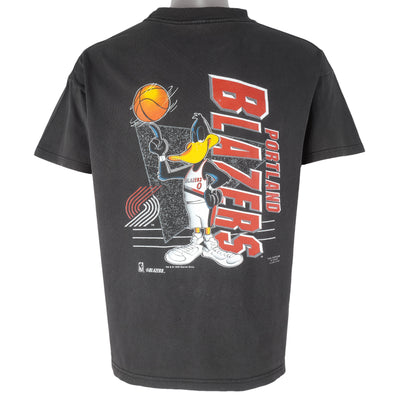 NBA - Portland Trail Blazers X Looney Daffy Duck T-Shirt 1995 Medium