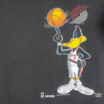 NBA - Portland Trail Blazers X Looney Duffy Duck T-Shirt 1995 Medium Youth Vintage Retro Basketball